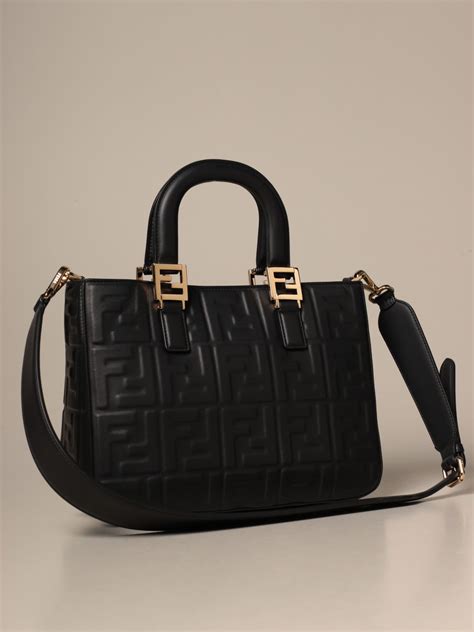 fendi black ff|Fendi handbags for women black.